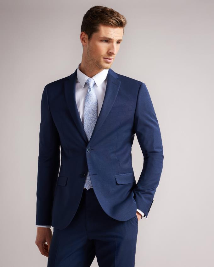 Veste Ted Baker Slim Fit Plain Suit Bleu Foncé Homme | CVS-28669028